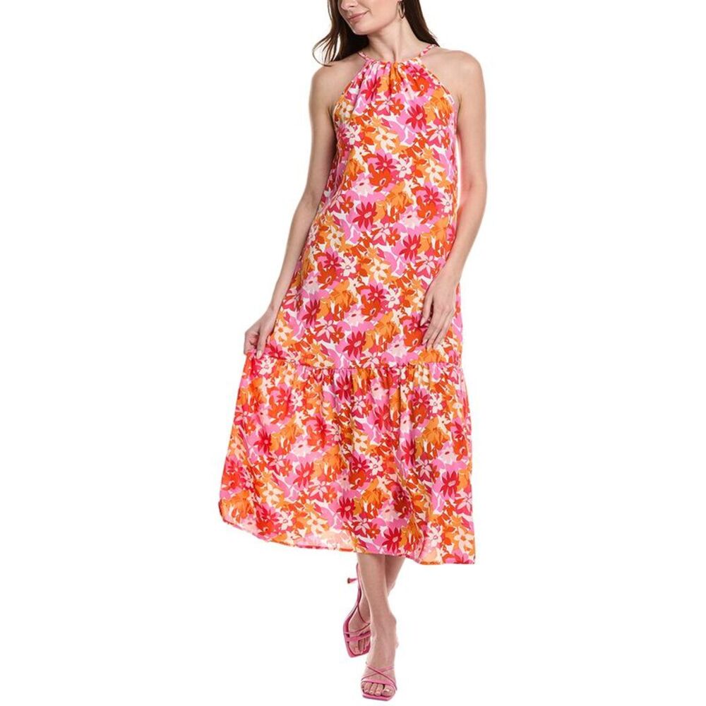 Maison Maar Womens  Maxi Dress, Orange